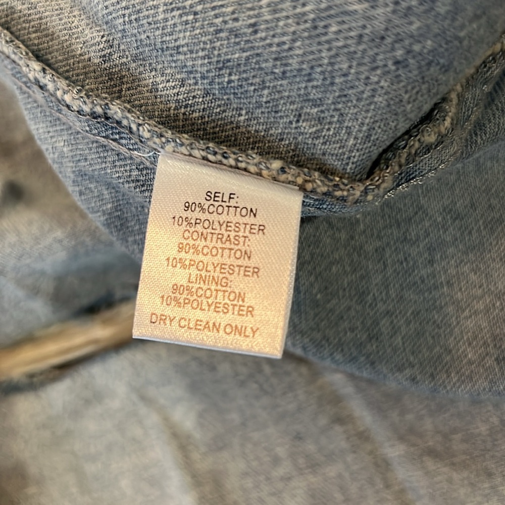 Veveret long distressed denim vest duster - Picture 10 of 12